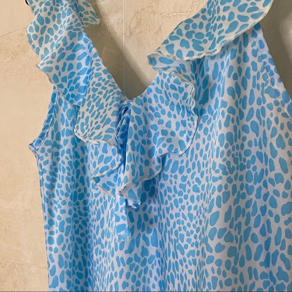 SOLD Y2k 90’s Animal Print Blue Lingerie Nightgown - Picture 7 of 7